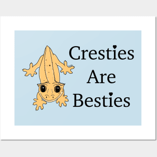 Cresties are Besties - Crested Gecko Posters and Art